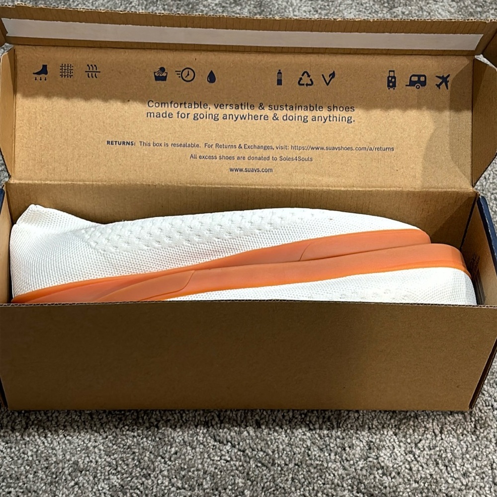 Suavs The Zilker Size 11 Men’s Size 13 Women’s White Sneaker Marshmallow Gum